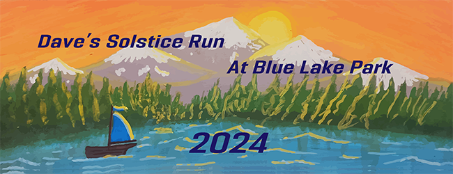 2024 Dave’s Solstice Run at Blue Lake Logo